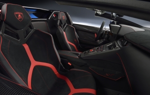 Lamborghini Aventador SV Roadster İç Dizayn Otomobil Araçlar Kanvas Tablo