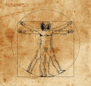 Leonardo Da Vincii Anatomi Tarihi Eski Çizim Yağlı Boya Sanat Kanvas Tablo