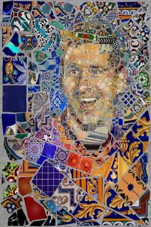 Lionel Messi-3 Mozaik İllustrasyon Kanvas Tablo