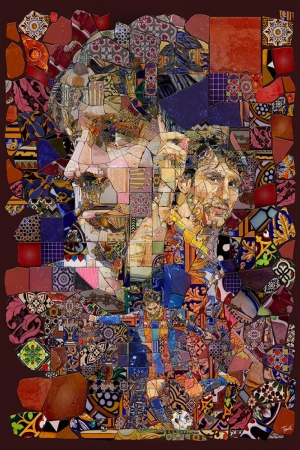 Lionel Messi Mozaik İllustrasyon Kanvas Tablo
