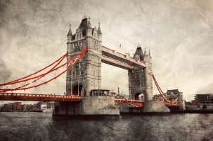 Londra Tower Köprüsü Dünyaca Ünlü Şehirler Kanvas Tablo