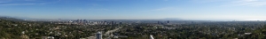 Los Angeles Panaromik Kanvas Tablo