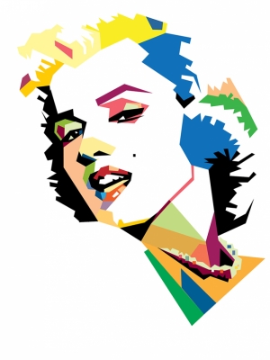 Marilny Monroe Renkli Popüler Kültür Kanvas Tablo