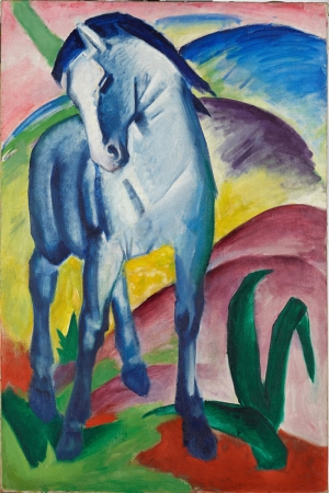 Mavi At Marc Chagall Blue Horse Klasik Sanat Kanvas Tablo