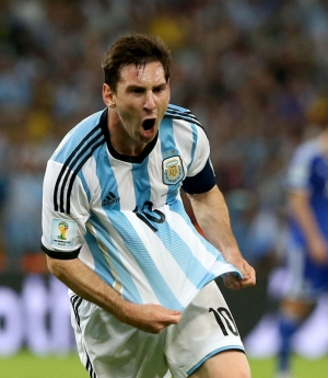 Messi Gol Sevinci Spor Kanvas Tablo