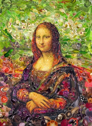 Mona Lisa Leanardo Da Vinci Abstract Kanvas Tablo