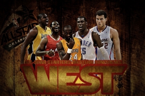 Nba All Star Baskets Sports West Kanvas Tablo