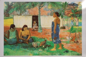 Neden Sinirlisin, Why Are You Angry Paul Gauguin Reproduksiyon Kanvas Tablo