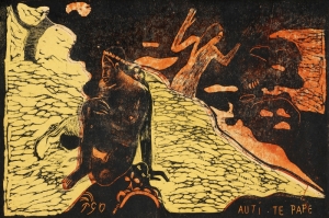 Nehirdeki Kadın, Auti Te Pape The Woman At The River Paul Gauguin Reproduksiyon Kanvas Tablo