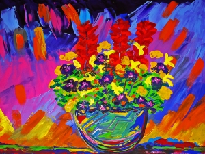 Nicolas Vite Art Works Floral Sanat Kanvas Tablo
