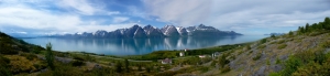 Norveç Doğa Manzarası  Panaromik Kanvas Tablo