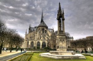 Notre Dame Kilisesi-3 Dini İnanç Kanvas Tablo