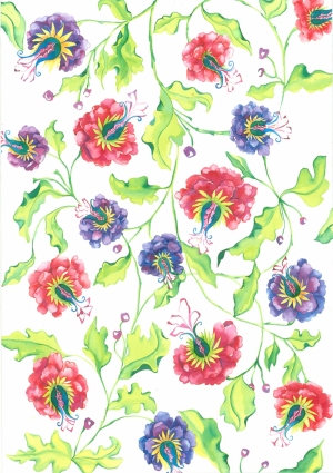 Passion Desing Floral Sanat Kanvas Tablo