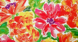 Pillow Desing Floral Sanat Kanvas Tablo