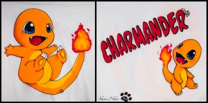 Pokemon Chibi Charmander 11 Pokemon Karakterleri Kanvas Tablo