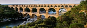 Pont Du Gard Kemeri Fransa-2 Şehir Manzaraları Kanvas Tablo