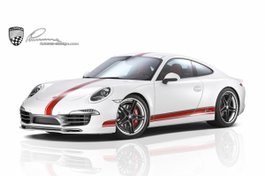 Porsche Carrera Modifiyeli Araba Kanvas Tablo