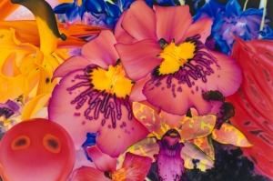 Rengarenk Orkide 5 Yağlı Boya Dekoratif Kanvas Tablo
