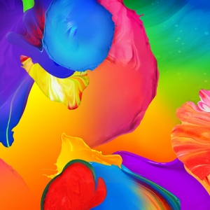 Renkli Duvar Kağıdı Dijital ve Fantastik Kanvas Tablo