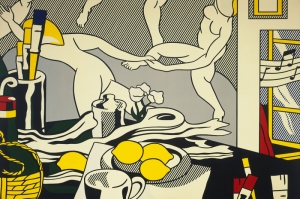 Roy Lichtenstein Artist Studyosu Dans Yagli Boya Klasik Sanat Kanvas Tablo