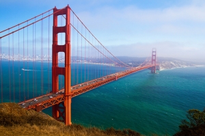 San Francisco California Köprüsü Dünyaca Ünlü Şehirler Kanvas Tablo
