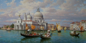 San Marco Venedik İtalya Deniz Şehir Manzaraları 7 Sanat Kanvas Tablo