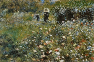 Şemsiyeli Kadın, Pierre August Renoir, Femme Lombrelle Klasik Sanat Kanvas Tablo