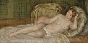 Şişman Çıplak, Pierre August Renoir, Large Nude,Klasik Sanat Kanvas Tablo