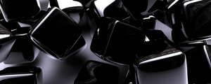 Siyah 3D Buzlar Abstract Dijital ve Fantastik Kanvas Tablo