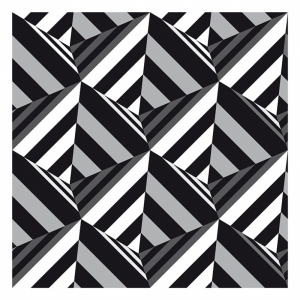 Siyah Beyaz 4 Abstract Dijital ve Fantastik Kanvas Tablo