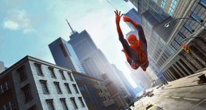 Spiderman Örümcek Adam Şehirde Süper Kahramanlar Kanvas Tablo