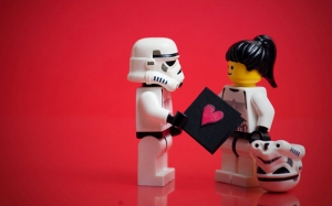 Star Wars Love Lego Kanvas Tablo