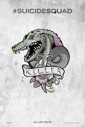Suicide Squad Pop Art Tattoo Poster Kanvas Tablo Killer Croc