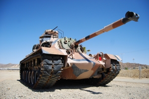 Tank Askeri Savaş Çöl Arazi Kanvas Tablo