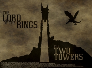 The Lord of the Rings Yüzüklerin Efendisi 2 Kule Kanvas Tablo