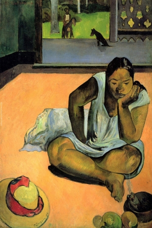 The Schmollende Paul Gauguin Reproduksiyon Kanvas Tablo