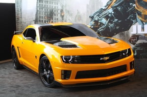 Transformers Bumbleblee Chevrolet Camaro Spor Otomobil Kanvas Tablo