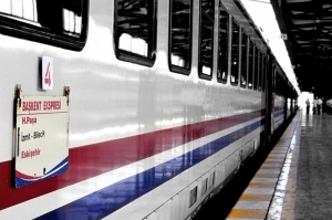 Tren Demiryolu Ekspres Eskiler Kanvas Tablo