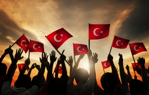 Türk Bayrağı ve Gençlik Kanvas Tablo