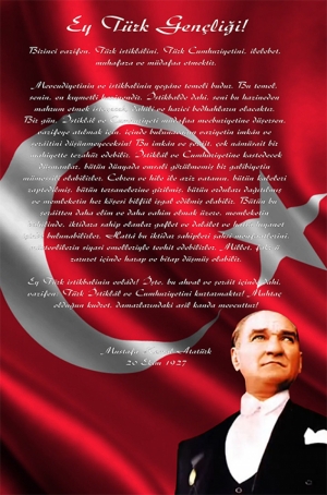 Ulu Önder Atatürk, Gençliğe Hitabe Kanvas Tablo
