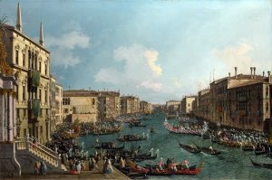 Venedik Canaletto Regatta 5 Yağlı Boya Sanat Kanvas Tablo