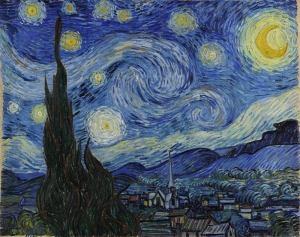 Vincent Van Gogh Yıldızlı Gece Yağlı Boya Sanat Kanvas Tablo