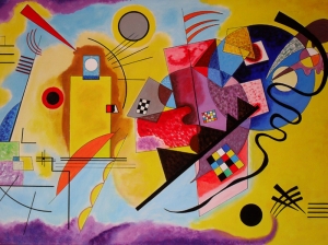 Wassily Kandinsky Kompozisyon Yağlı Boya Sanat Kanvas Tablo